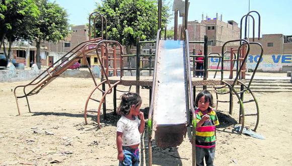 Chiclayo: Parque infantil es latente peligro para niños