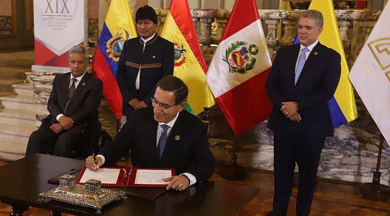 Comunidad Andina firma acuerdo para fortalecer el comercio y la tecnología (FOTOS)