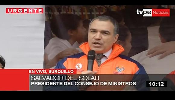 Salvador del Solar: "Estos simulacros nos ayudarán a ser un país mejor" (VIDEO)