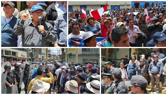 Alcalde y consejero de Concepción  se pelean en plena protesta