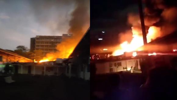 No se reportaron heridos tras el incendio en la Universidad Central de Venezuela. (Foto: captura de pantalla | Twitter)