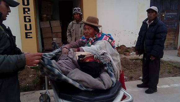 Desaguadero: anciana vio fallecer a su esposo que fue atropellado por una combi