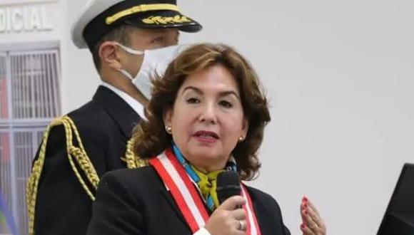 Elvia Barrios encabezó el pronunciamiento del Poder Judicial contra "intimidación" del Ministerio Público. (Foto: Twitter)