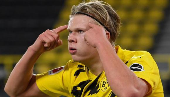 Erling Haaland llegó a Borussia Dortmund en la temporada 2019/2020. (Foto: AFP)