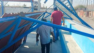 Casma: Colapsa techo de complejo deportivo que fue inaugurado hace cuatro meses (FOTOS)