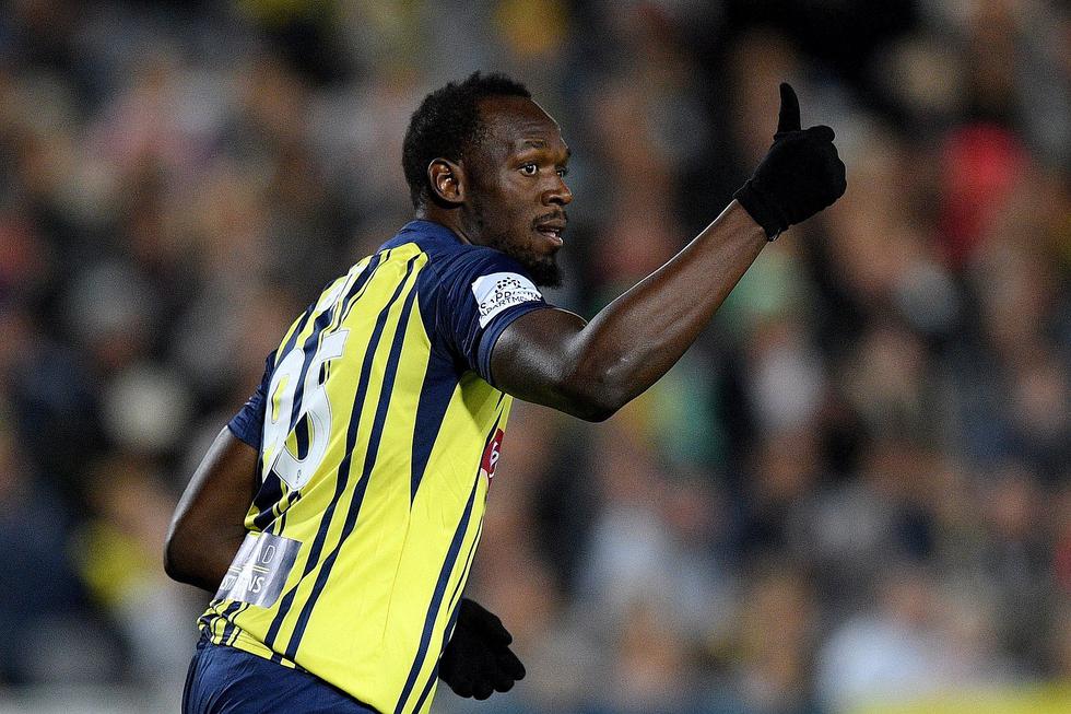 Usaín Bolt hizo realidad su sueño de ser futbolista con debut en liga australiana (GALERÍA Y VIDEO) 