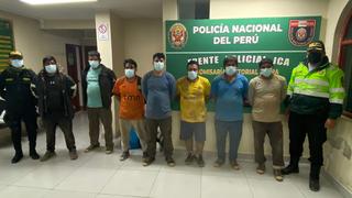 Capturan a 7 sujetos robando sacos de minerales en Palpa