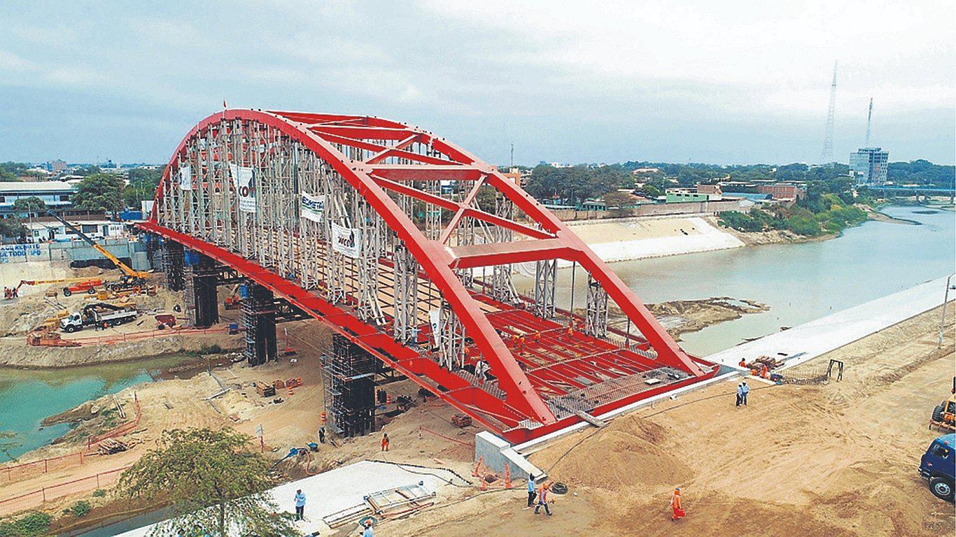 Los trabajos del puente Juan Pablo II están en el tramo final