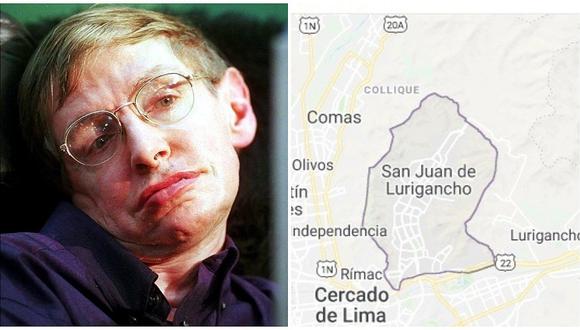 Stephen Hawking "vivió" en San Juan de Lurigancho por un día 