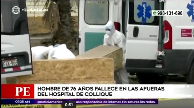Coronavirus: paciente de 76 años murió en exteriores del Hospital de Collique