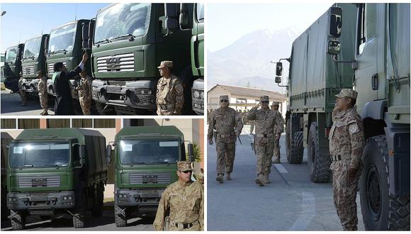 ​Ejército de Arequipa recibe 20 camiones para reforzar el transporte militar