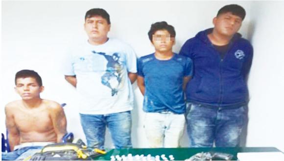 Capturan a cuatro presuntos integrantes de la banda “Cocheches de San José”