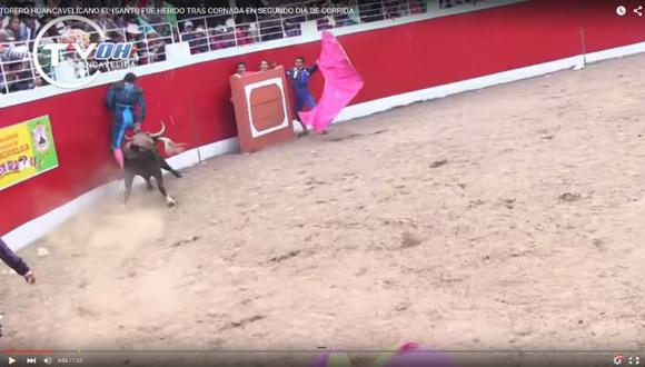 Mire la brutal cornada que recibió torero "El Santi" (VIDEO)