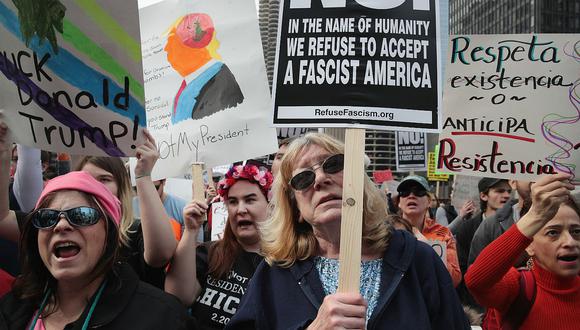 Estados Unidos: 3 mil personas se manifestaron contra Donald Trump