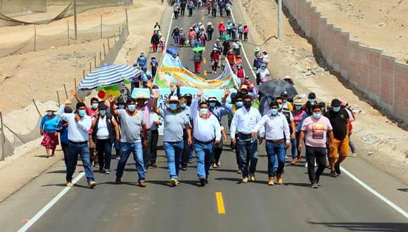 Autoridades del Gobierno Regional de Tacna participaron en caminata. (Foto: Difusión)
