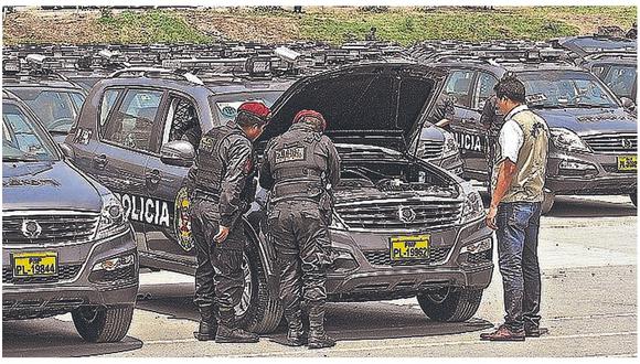 Ochenta vehículos policiales se encuentran malogrados en  las comisarías de la región