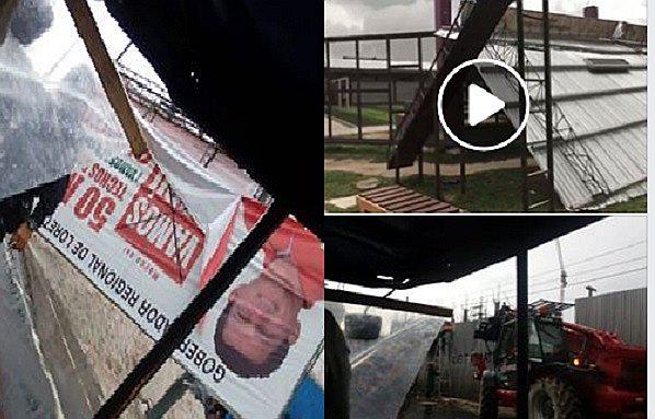 Iquitos: Fuertes vientos provocan daños en viviendas y locales en centro de ciudad (VIDEOS)