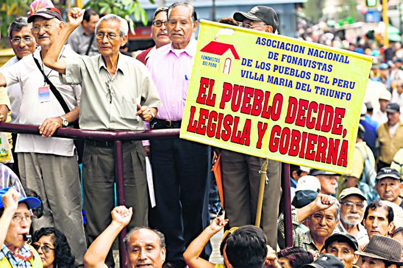 Fonavi: "De 30 mil millones de soles queda solo 1800 millones para pagos"