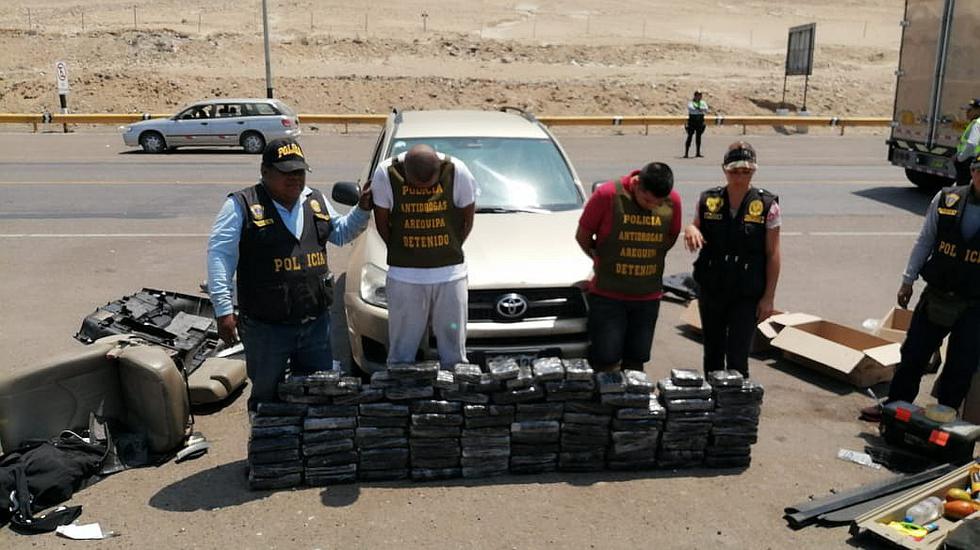 Capturan a Los Grises con 110 kilos de marihuana en Atico