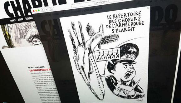 Rusia indignada por caricatura de Charlie Hebdo sobre el siniestro de su avión