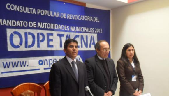 Odpe Tacna instala oficina para consulta de revocatoria