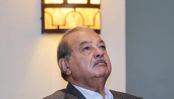 Carlos Slim está “hospitalizado solo para monitoreo y está muy bien de salud”, informó el portavoz de la familia.  (Foto: Inti Ocon / AFP)