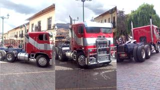 Transformers: Optimus Prime es el rey del drifting en Cusco (VIDEO-FOTOS)