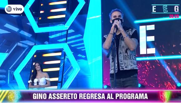 Gino Assereto volvió a “Esto es guerra”. (Foto: Captura América TV)