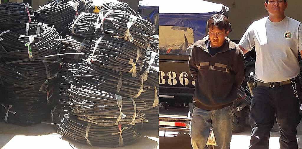 Piura: Capturan a sospechoso con mangueras robadas a empresa agrícola