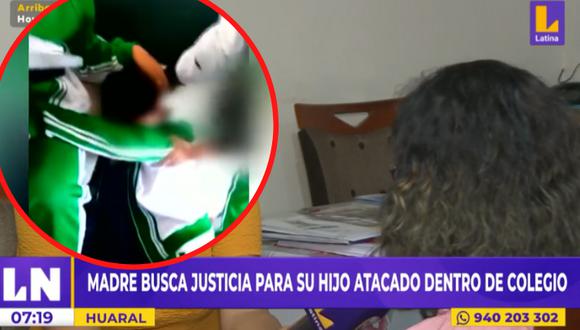 Madre busca justicia para su hijo ataca dentro de colegio. Foto: Latina
