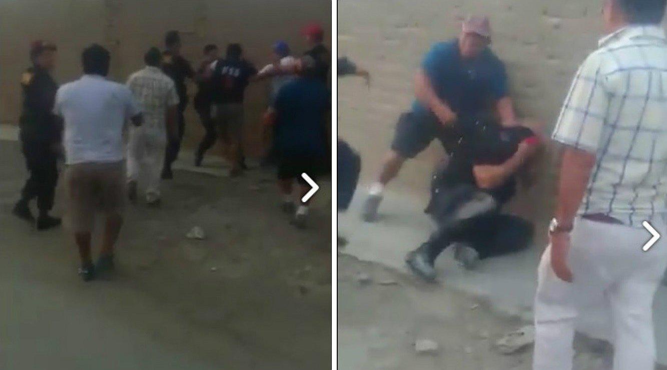 Trujillo: Policías realizan intervención y mira lo que les sucede (VIDEO) 