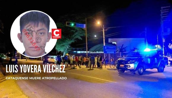 La víctima se dirigía a su vivienda y fue arrollado por un irresponsable motociclista cuando cruzaba la pista, en Catacaos.
