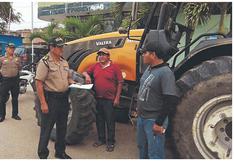 Recuperan tractor robado a agricultor en villa San Isidro