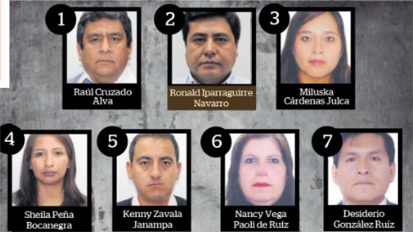 Los siete candidatos del Partido Morado 