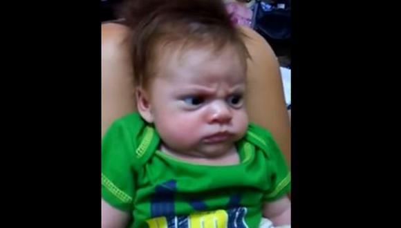 Youtube: Conoce al bebé enojado que nadie puede hacer reír [VIDEO] | Youtube | 