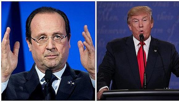 ​Hollande afirma que desde Europa "debemos responder" a Trump