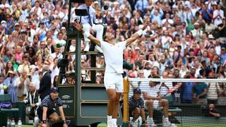 Rafael Nadal venció a Taylor Fritz en los cuartos de final de Wimbledon teniendo molestias en el abdomen