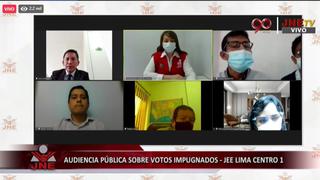 Elecciones 2021: Mira AQUÍ la audiencia del JEE Lima Centro 1 sobre voto impugnado de peruanos residentes en el extranjero