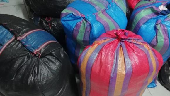 Decomisan siete sacos de mercadería “bamba”