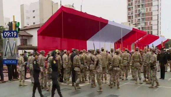Fuerzas Armadas y Policía Nacional realizan últimos ensayos para Gran Parada Militar (VIDEO)