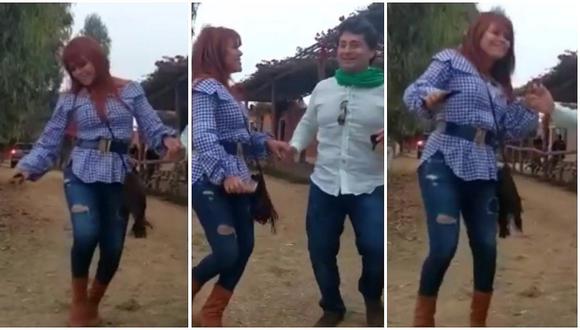 Magaly Medina y su peculiar baile del hit 'La Bicicleta' junto a su esposo (VIDEO)