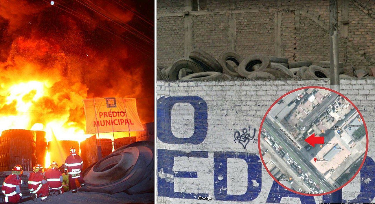 Almacén en Chorrillos repleto de llantas es otra bomba de tiempo (FOTOS) 