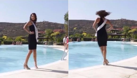 ​Youtube: aspirante a Miss España sufrió esta estrepitosa caída durante evento (VIDEO)