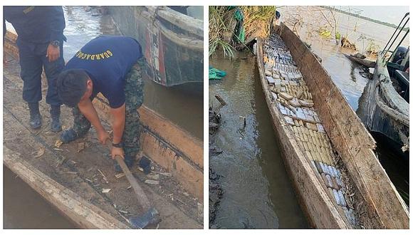 Incautan una tonelada de estupefaciente en río Napo (FOTOS)