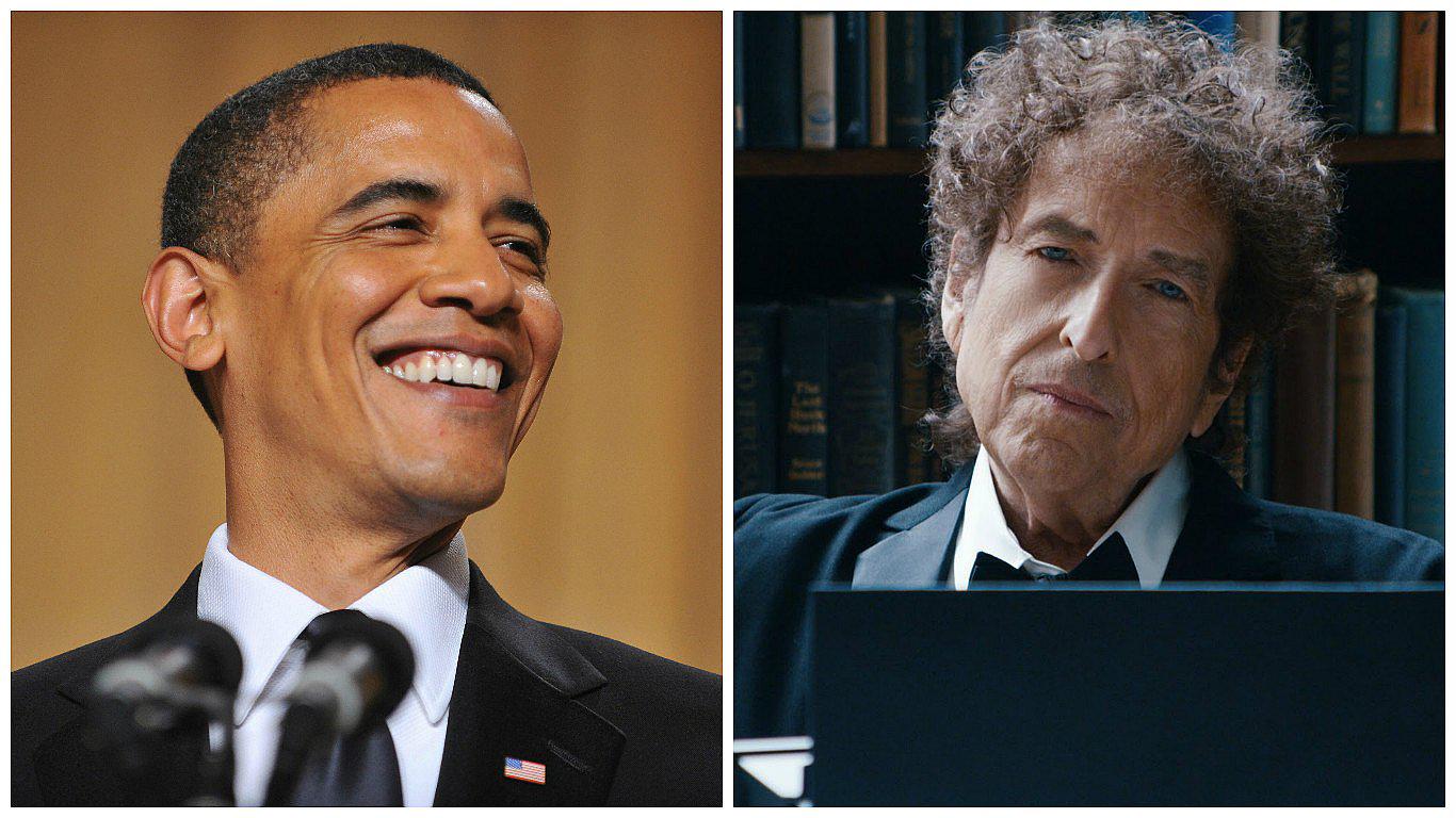 Barack Obama a Bob Dylan: "Felicitaciones a uno de mis poetas favoritos"