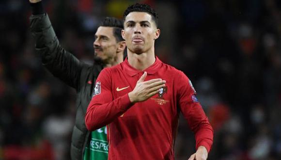 La emoción de Cristiano Ronaldo por la clasificación de Portugal al Mundial. (Foto: AFP)