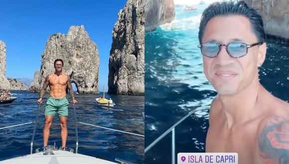 Gianluca Lapadula disfruta de sus vaciones en isla de Capri (VIDEO)