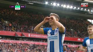 Silencio en Anfield: gol de Trossard para el 2-0 del Brighton vs. Liverpool (VIDEO)