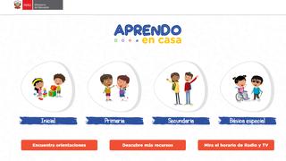 “Aprendo en casa” regresa  este lunes recargado de contenido educativo por radio y televisión durante emergencia