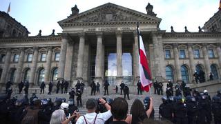 Ultraderechistas alemanes detrás de las protestas contra el uso de la mascarilla en Alemania